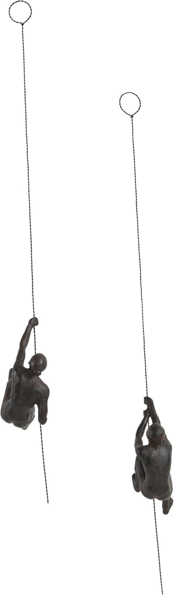 JOTEX Feminine Climbers Figurki dekoracyjne, opakowanie 2 szt., rdzawobrązowe statuetki i rzeźby Naty Shop