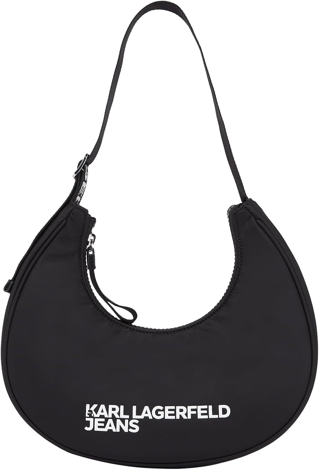 KARL LAGERFELD JEANS Essential Nylonowa torba księżycowa dla kobiet Torby damskie Naty Shop Black