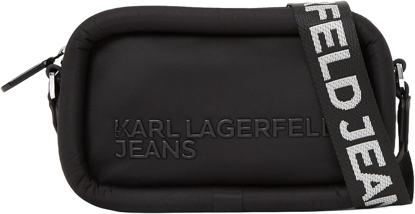KARL LAGERFELD JEANS Puffy Torba na aparat Torby Crossbody Damskie Naty Shop Czarny