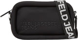 KARL LAGERFELD JEANS Puffy Torba na aparat Torby Crossbody Damskie Naty Shop Czarny
