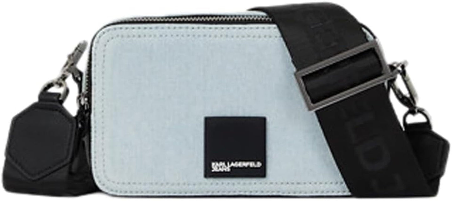 Karl Lagerfeld Jeans Damskie pudełko Logo Torba na aparat Cross Body, Jasnoniebieskie torby damskie Naty Shop Domyślny tytuł
