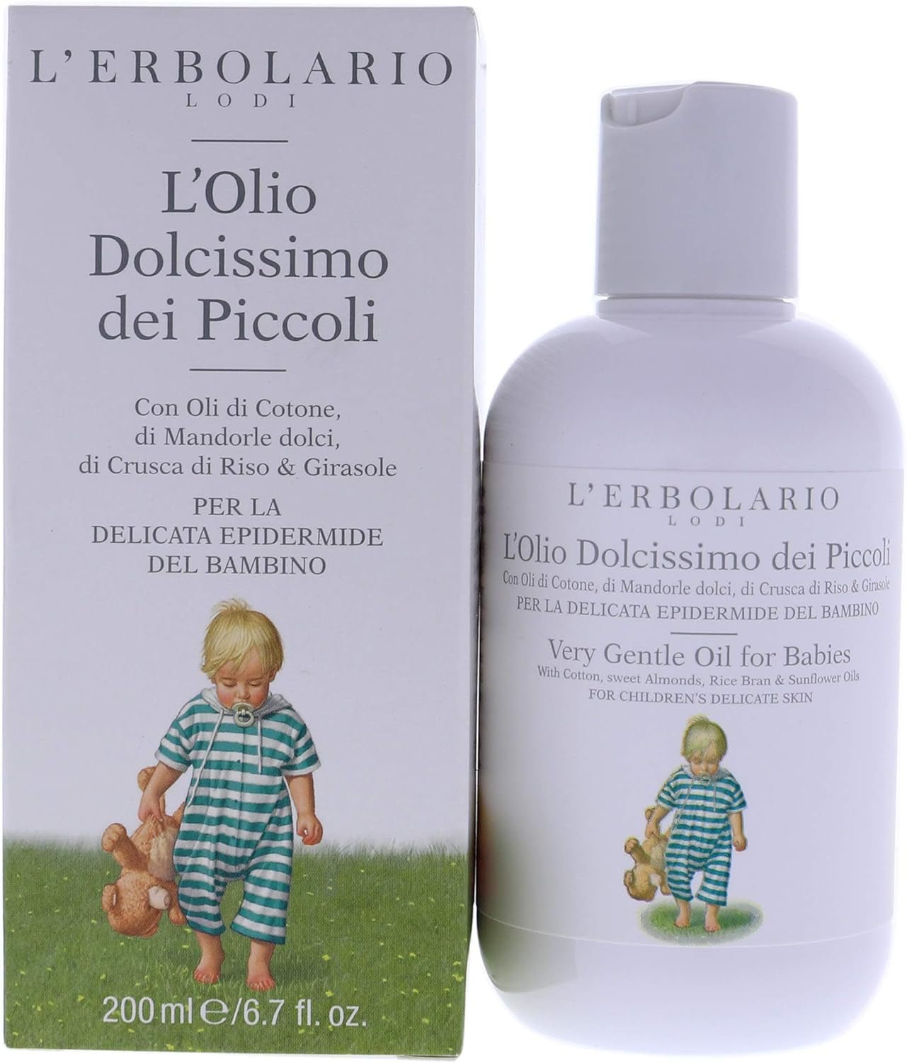 L'Erbolario olejek do pielęgnacji niemowląt i dzieci, 1 opakowanie (1 x 200 ml) Dzieci - Kąpiel i pielęgnacja skóry Naty Shop Domyślny tytuł
