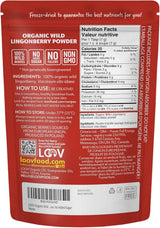 LOOV organiczny proszek jagodowy, wyprodukowany w 100% z całych, liofilizowanych jagód dzikich zebranych w lasach północnej Europy, 113g, bez dodatku cukru Naty Shop Produkty Odwodnione