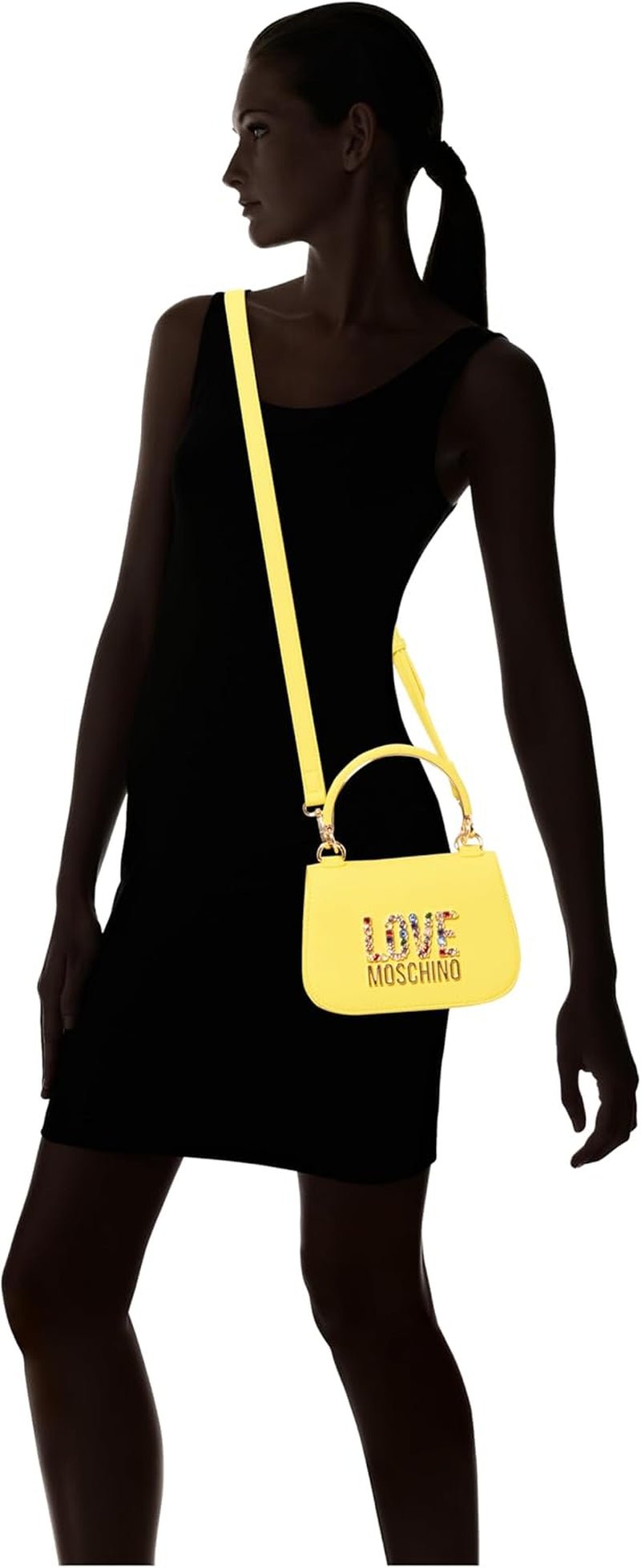 Torba damska Love Moschino, żółta Torebka, żółta Torby damskie Naty Shop