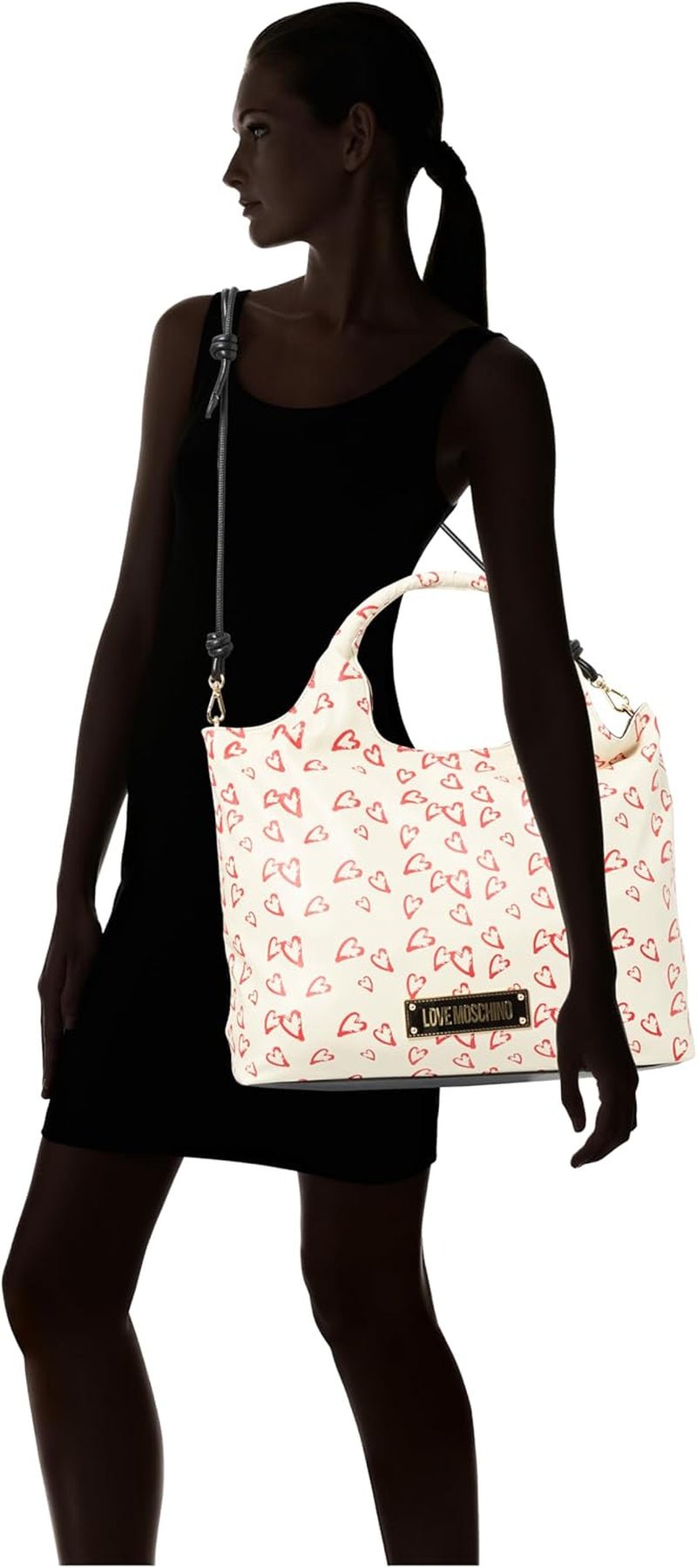 Torba damska Love Moschino, wielokolorowa torebka, wielokolorowe torby damskie Naty Shop