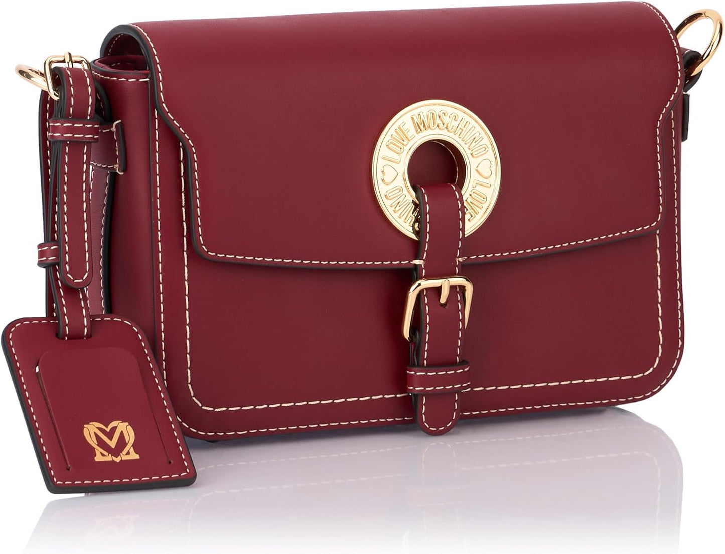 Love Moschino Torba na ramię Damska Bordeaux Torby w jednym rozmiarze Damska Naty Shop