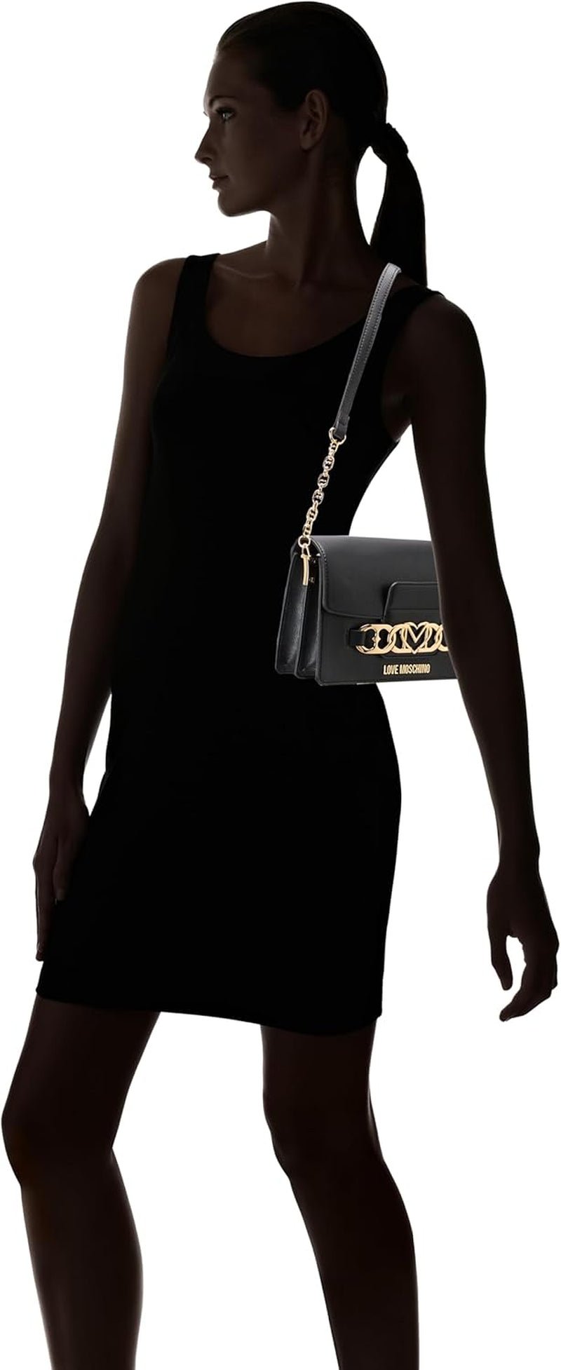 Love Moschino Torba na ramię Czarna, jeden rozmiar Torby damskie Naty Shop