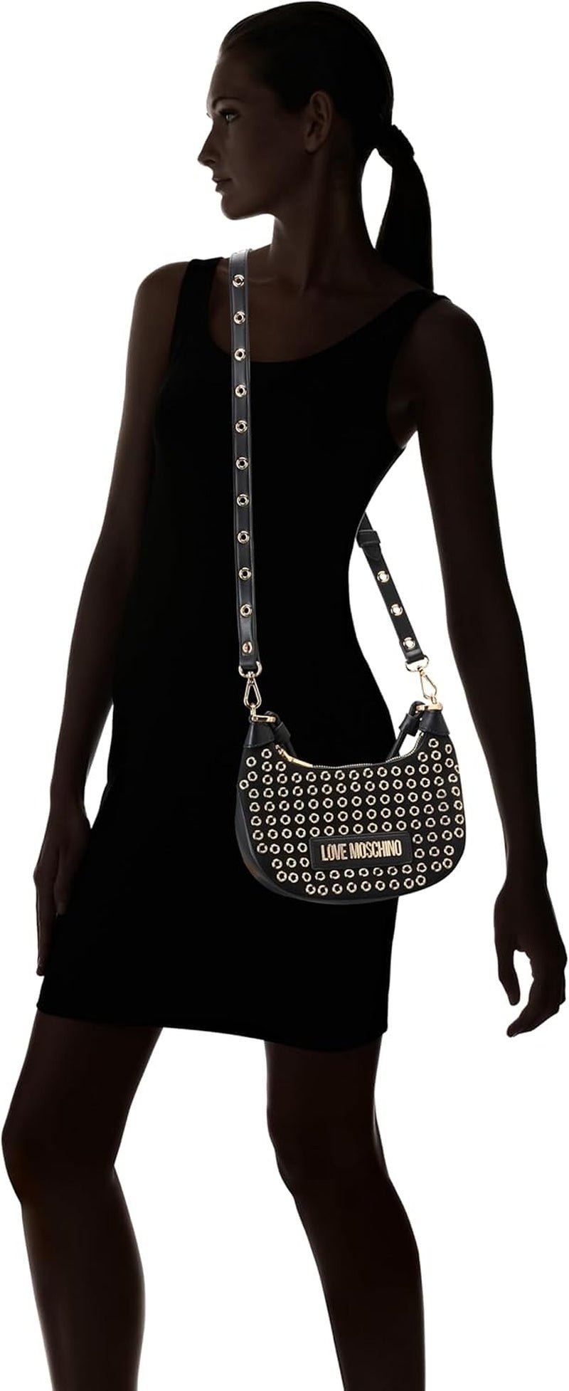 Torba damska Love Moschino czarna, jeden rozmiar, torby damskie Naty Shop