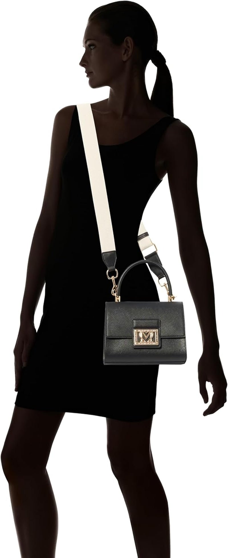 Love Moschino Damskie BORSA A Mano, Nero BORSA A Mano, Nero Torby damskie Naty Shop