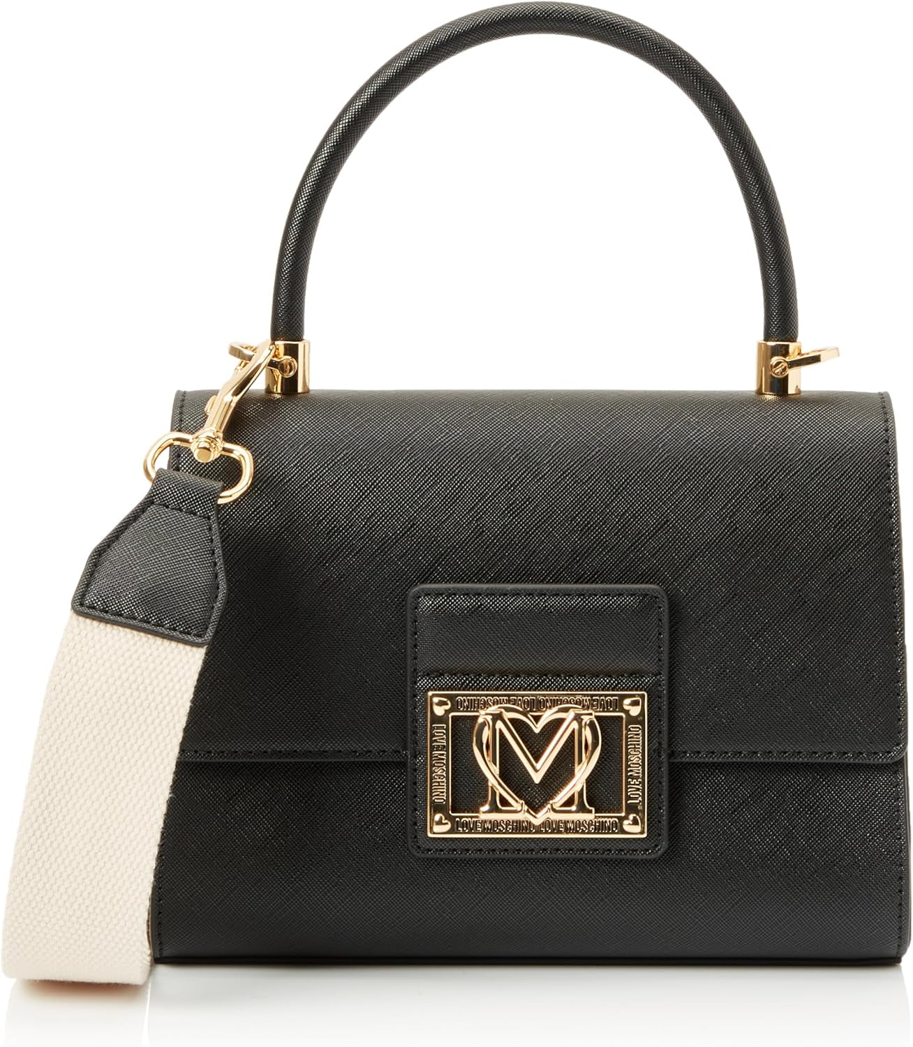 Love Moschino Damskie BORSA A Mano, Nero BORSA A Mano, Nero Torby damskie Naty Shop Domyślny tytuł