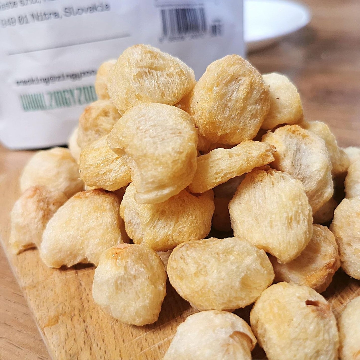 Liofilizowane liczi | 100% liczi suszone liofilizowane owoce | naturalnie suszony Wegański bezglutenowy | Nie sok z liczi Syrop z liczi | Liofilizowane owoce tropikalne liczi | ZingyZoo Produkty odwodnione Naty Shop