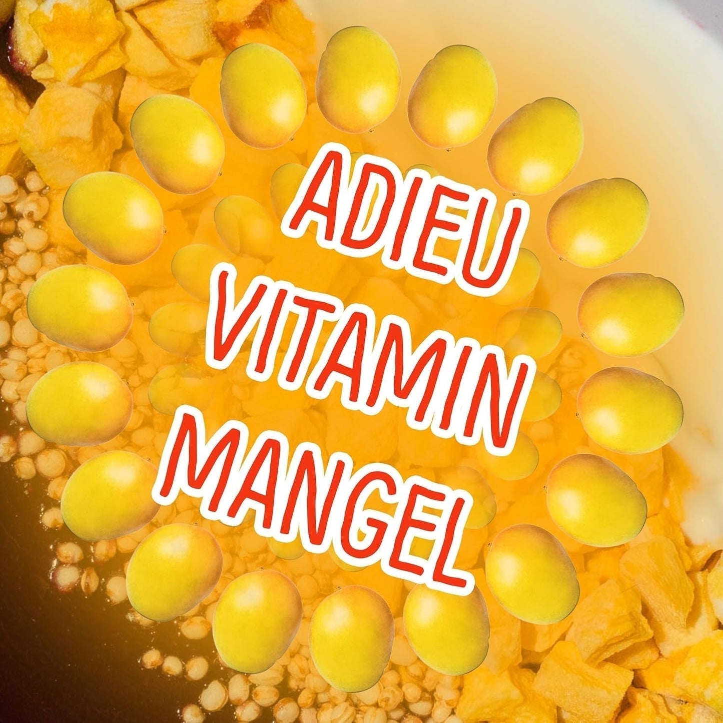 Mango liofilizowane: 100g owoców liofilizowanych z delikatnych kawałków mango bez dodatku cukru - mango suszone - mango suszone - owoce suszone - owoce suszone od NutriPur Produkty odwodnione Naty Shop