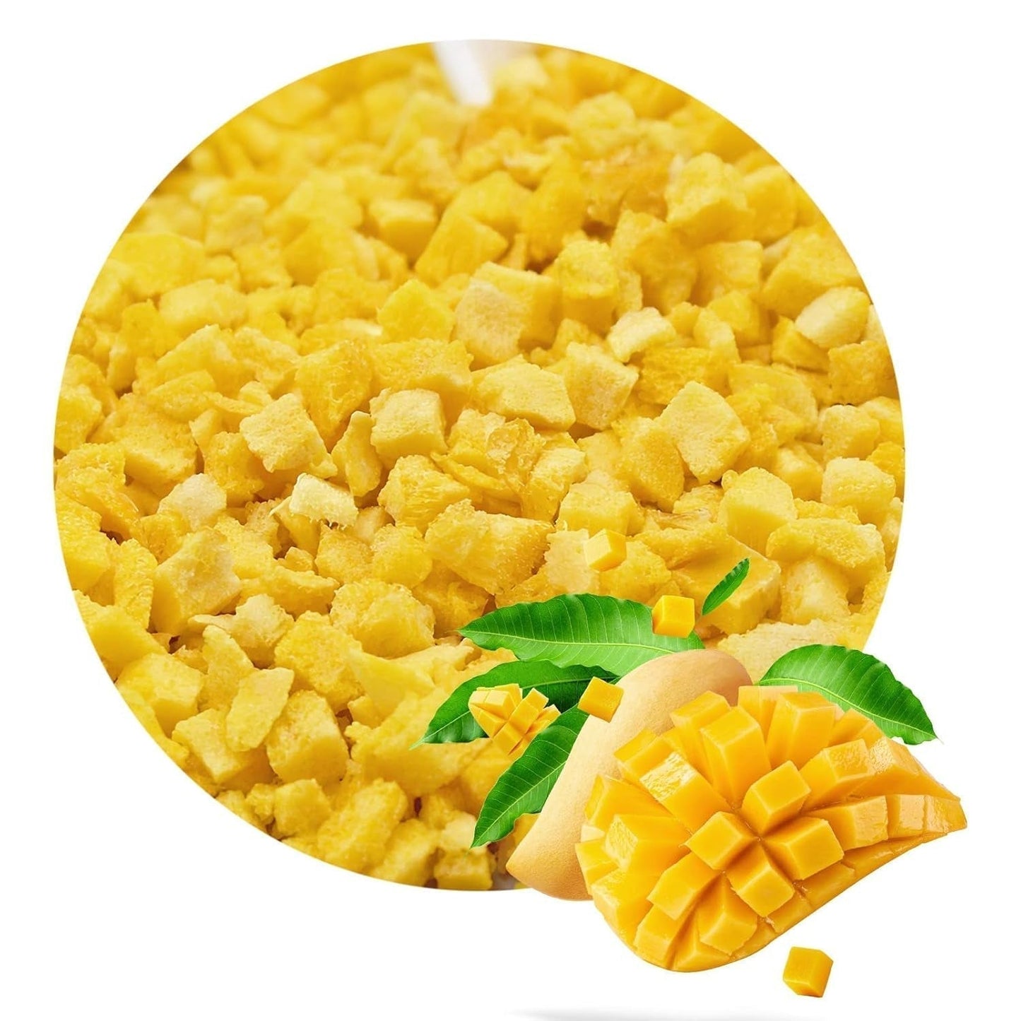 Mango liofilizowane, 250g owoców liofilizowanych, bez dodatków, owocowe, wyprodukowane w Niemczech Produkty suszone Naty Shop