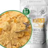 Mango liofilizowane | Bez dodatku cukru Mango liofilizowane | Mango liofilizowane Owoce mango Mango suszone | Suszone mango Suszone owoce bez dodatków | ZingyZoo Suszone Mango (100g) Produkty suszone Naty Shop Rozdrobnione kawałki 300G