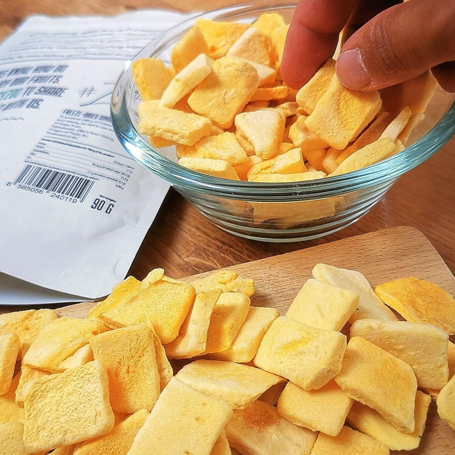 Mango liofilizowane | Bez dodatku cukru Mango liofilizowane | Mango liofilizowane Owoce mango Mango suszone | Suszone mango Suszone owoce bez dodatków | ZingyZoo suszone mango (100g) Naty Shop produkty suszone