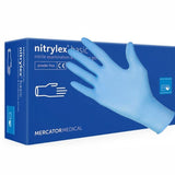 Rękawiczki nitrylowe nitrylowe bezpudrowe niebieskie nitrylowe 100 szt., rozm. M Nati Shop