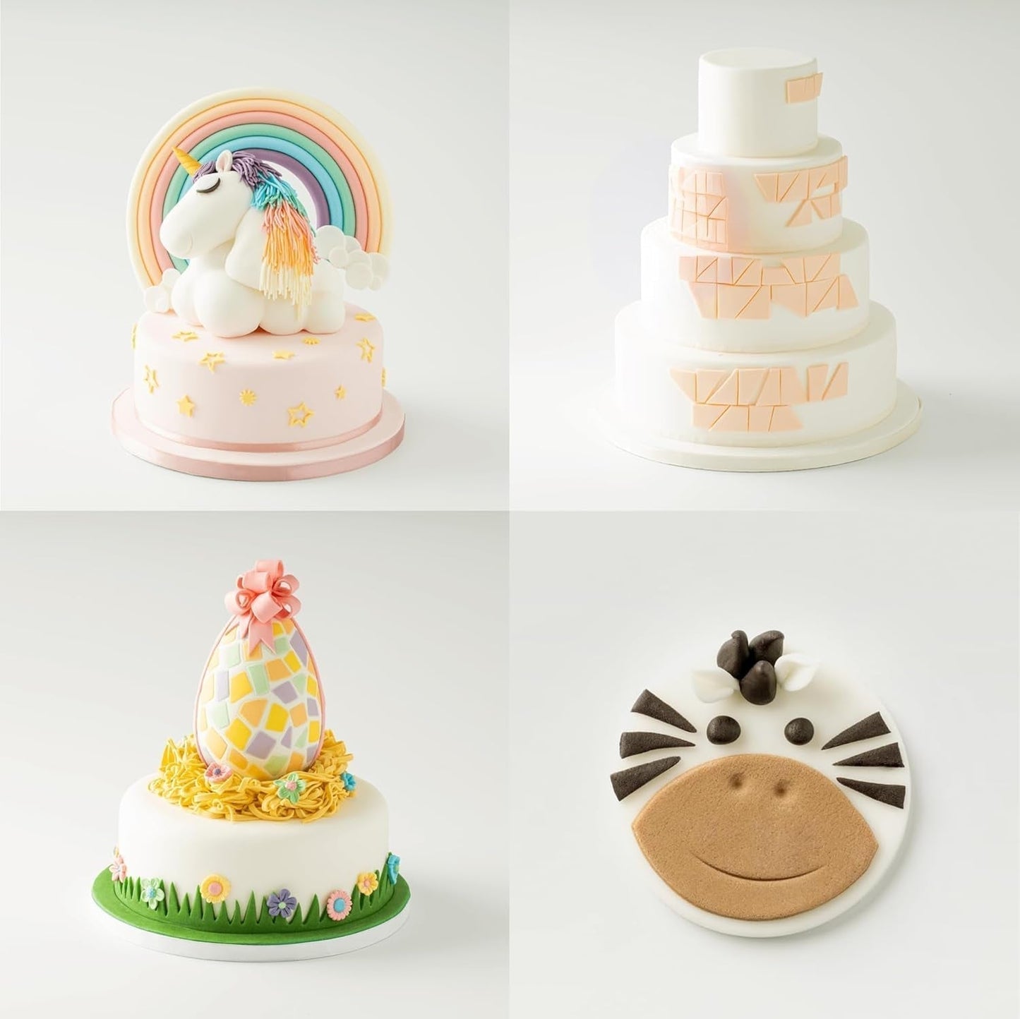 Massa Ticino Fondant White 2x 1kg - Pasta cukrowa Premium do ciast dekoracyjnych, fondant w rolkach - idealna do ciast, modelowania i dekoracji - biała fondant dla piekarzy zawodowych i amatorów Pasta cukrowa Naty Shop