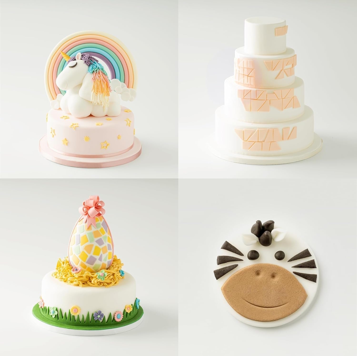 Massa Ticino Fondant White 2x 1kg - Pasta cukrowa Premium do ciast dekoracyjnych, fondant w rolkach - idealna do ciast, modelowania i dekoracji - biała fondant dla piekarzy zawodowych i amatorów Pasta cukrowa Naty Shop