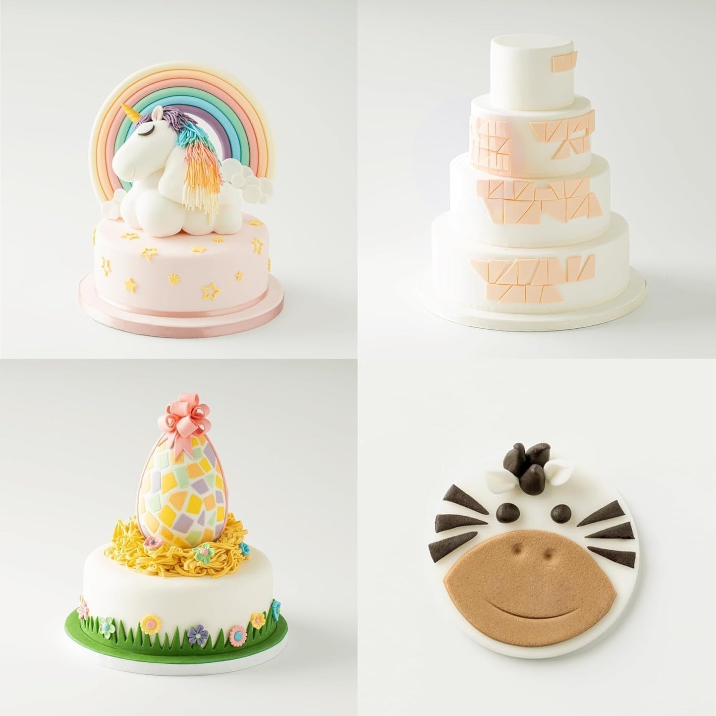 Massa Ticino Zestaw 1x Fondant Biały 250g i 1x Fondant Czarny 250g - Premium pasta cukrowa do ciast, fondant do bułek - Idealna do ciast, modelowania i dekoracji - Fondant dla zawodowych i amatorskich piekarzy Pasta cukrowa Naty Shop