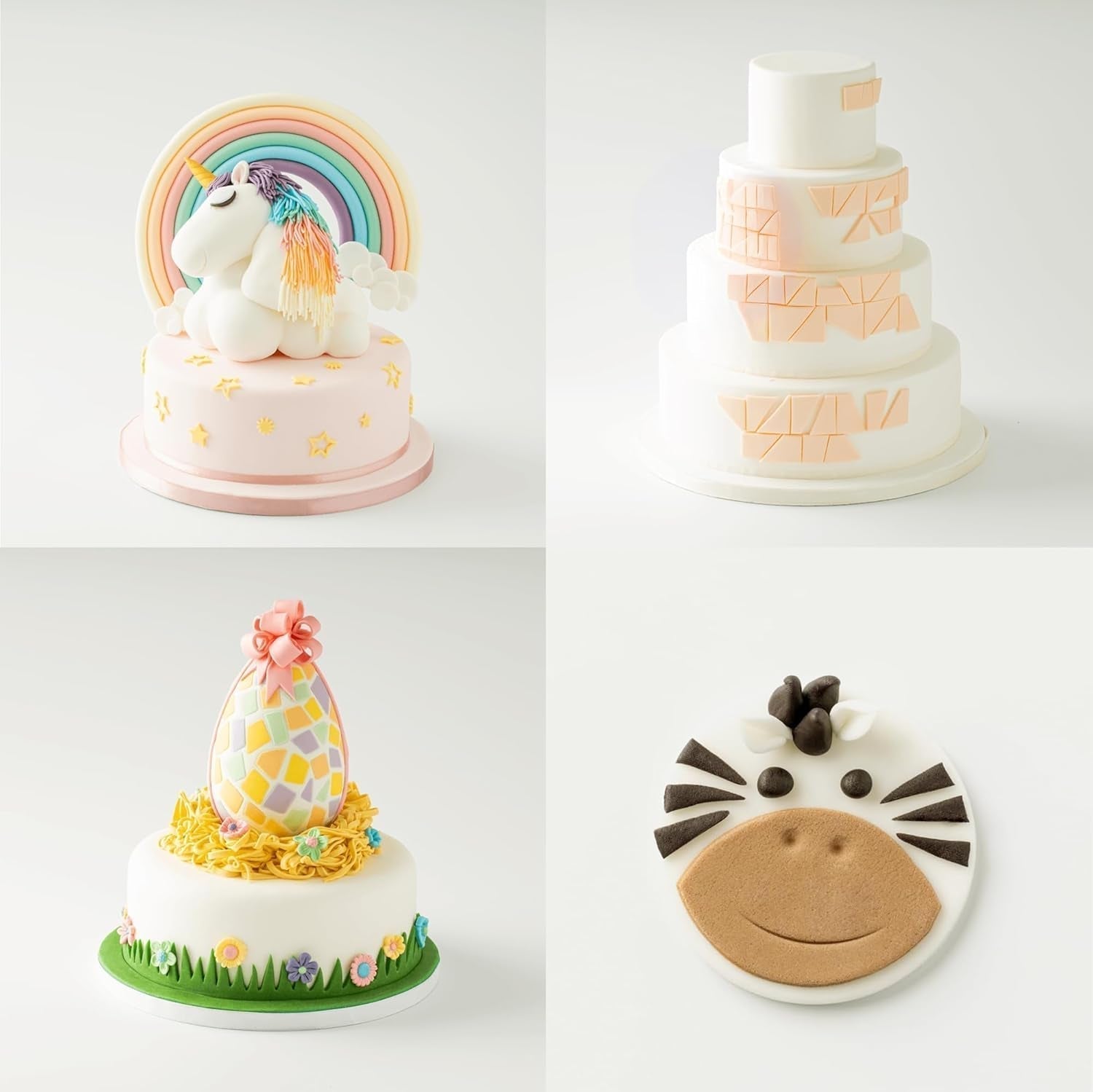 Massa Ticino Zestaw 1x Fondant Biały 250g i 1x Fondant Czarny 250g - Premium pasta cukrowa do ciast, fondant do bułek - Idealna do ciast, modelowania i dekoracji - Fondant dla zawodowych i amatorskich piekarzy Pasta cukrowa Naty Shop