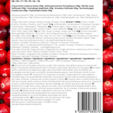 Żurawina liofilizowana bez cukru | XL 250g Żurawina liofilizowana naturalna niesłodzona | Liofilizowane naturalne dzikie owoce | Żurawina liofilizowana | ZingyZoo Produkty odwodnione Naty Shop