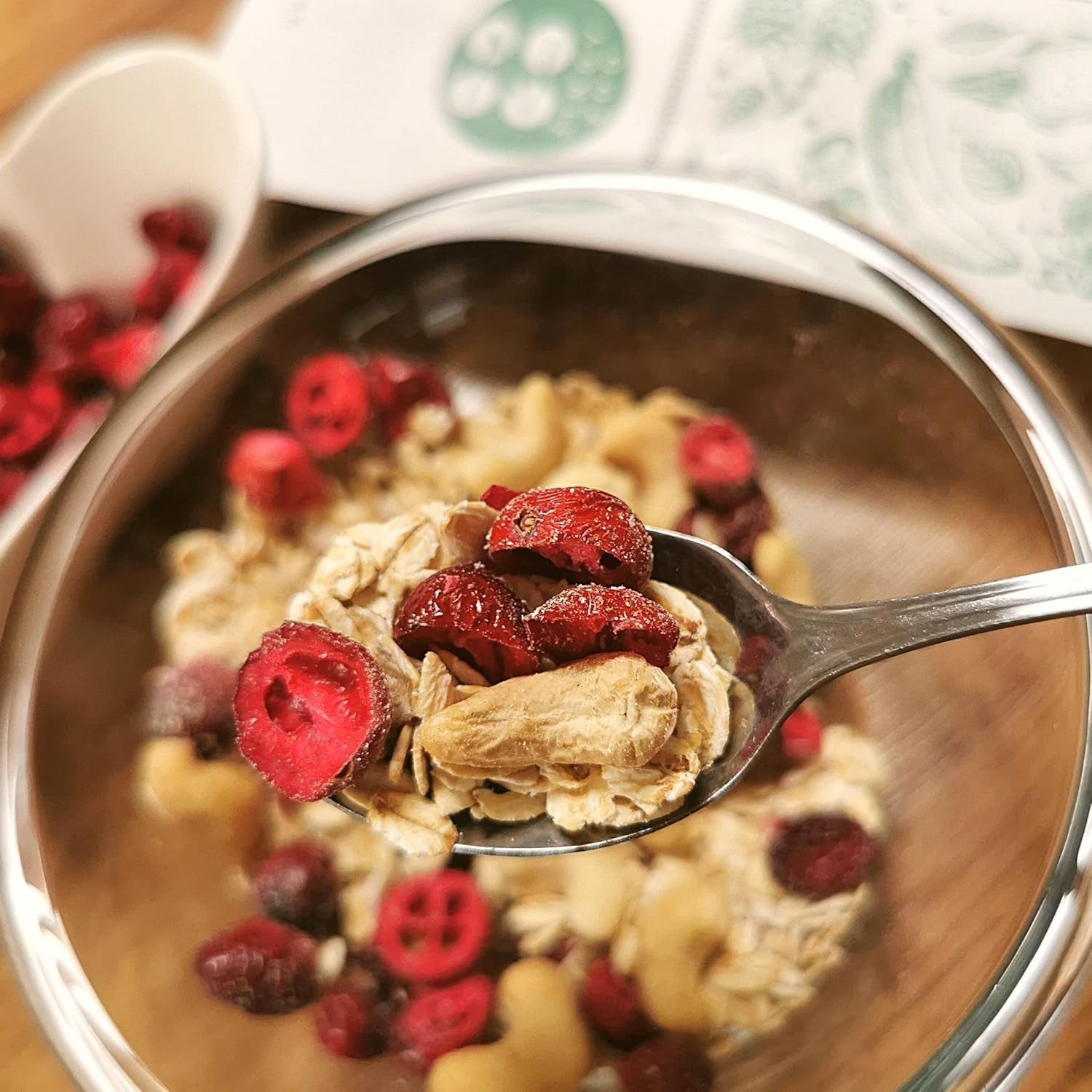 Żurawina liofilizowana bez cukru | XL 250g Żurawina liofilizowana naturalna niesłodzona | Liofilizowane naturalne dzikie owoce | Żurawina liofilizowana | ZingyZoo Produkty odwodnione Naty Shop