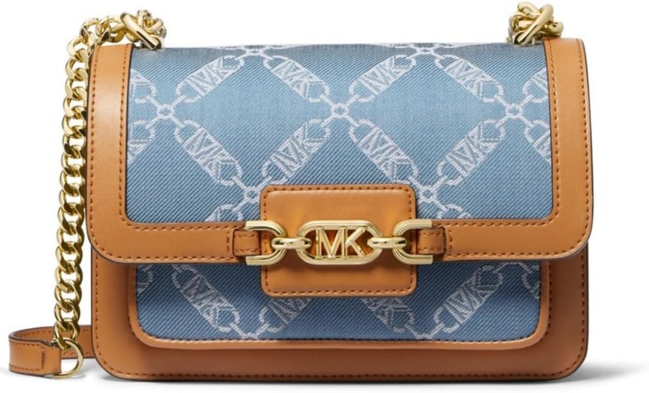Michael Kors Naty Shop Denimowa torba na ramię dla kobiet
