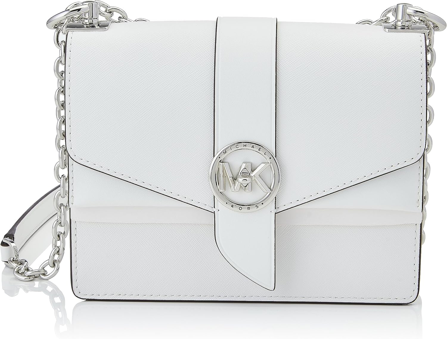 Michael Kors Greenwich Sm Conv Xbody Torba damska Torby Naty Shop Optyczna biel