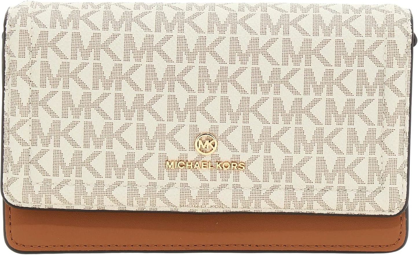 Michael Kors Jet Set Mała zawieszka do telefonu Torby Crossbody Damskie Naty Shop Vanilla/Acrn Jeden rozmiar pasuje do wszystkich