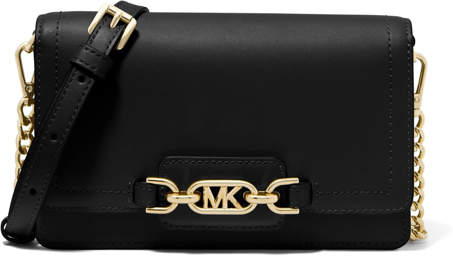 Michael Kors Ladies Heather Phn CHN Xbody Torba damska Torby Naty Shop Zwart