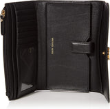 Damskie etui na karty kredytowe Michael Kors Money Pieces, Marrón (bagaż), 2,5x9,5x11,4 cm (dł. x wys.) Portfel damski Naty Shop