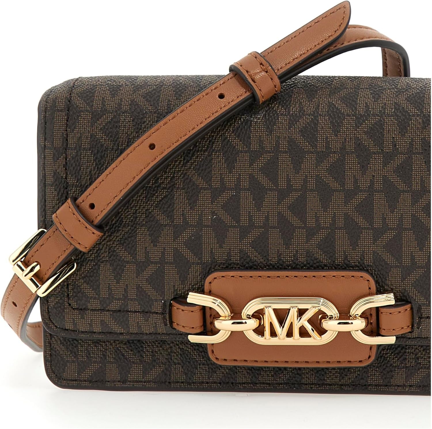MICHAEL KORS Torba damska Heather PHN CHN XBODY, Ciemnobrązowe torby damskie Naty Shop
