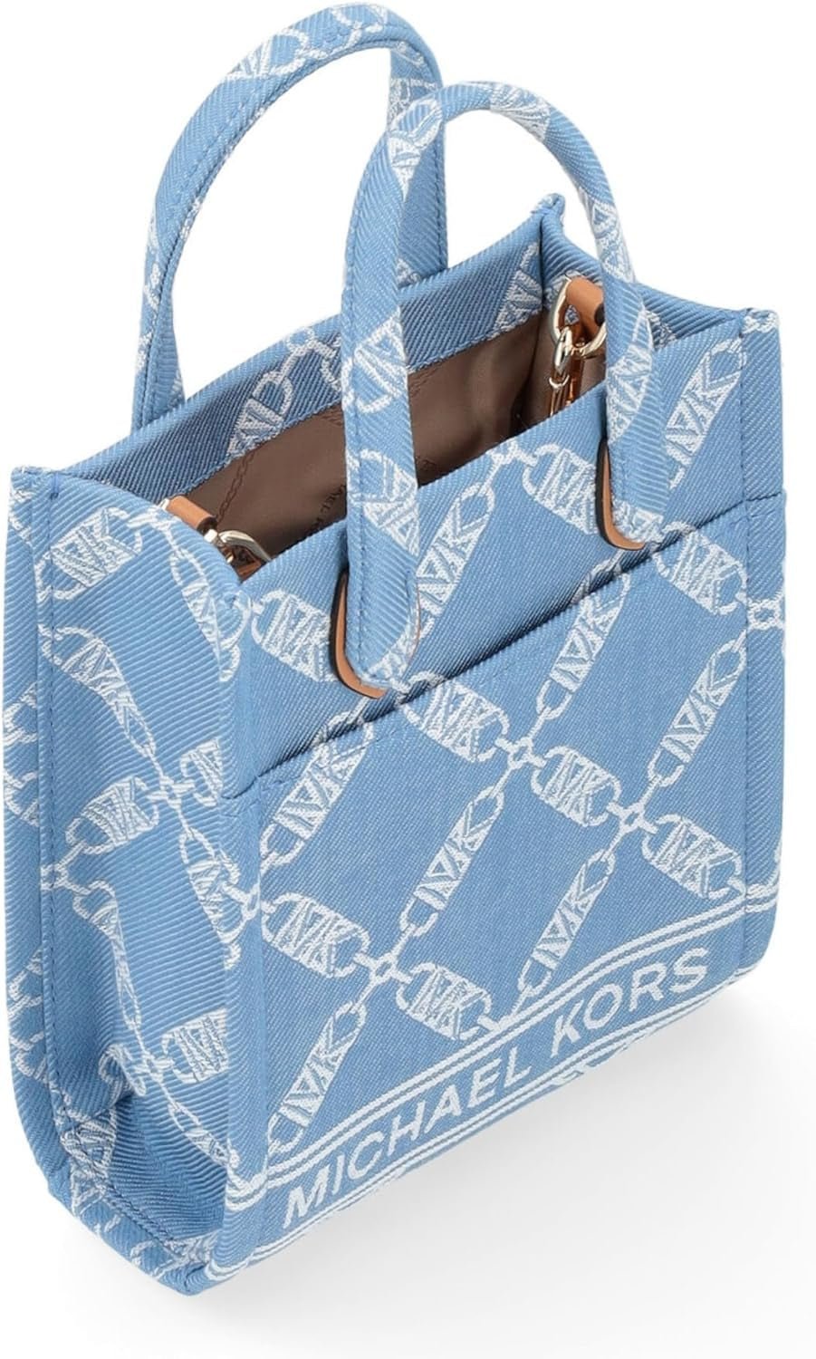 Bardzo mała torebka damska Michael Kors Gigi, niebieskie torby damskie Naty Shop