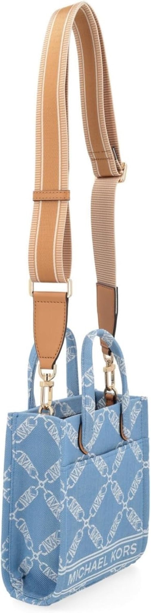 Bardzo mała torebka damska Michael Kors Gigi, niebieskie torby damskie Naty Shop