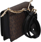 Torba damska Michael Kors Sm Phn CHN Xbody, brązowe/czarne torby damskie Naty Shop