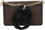 Torba damska Michael Kors Sm Phn CHN Xbody, brązowe/czarne torby damskie Naty Shop