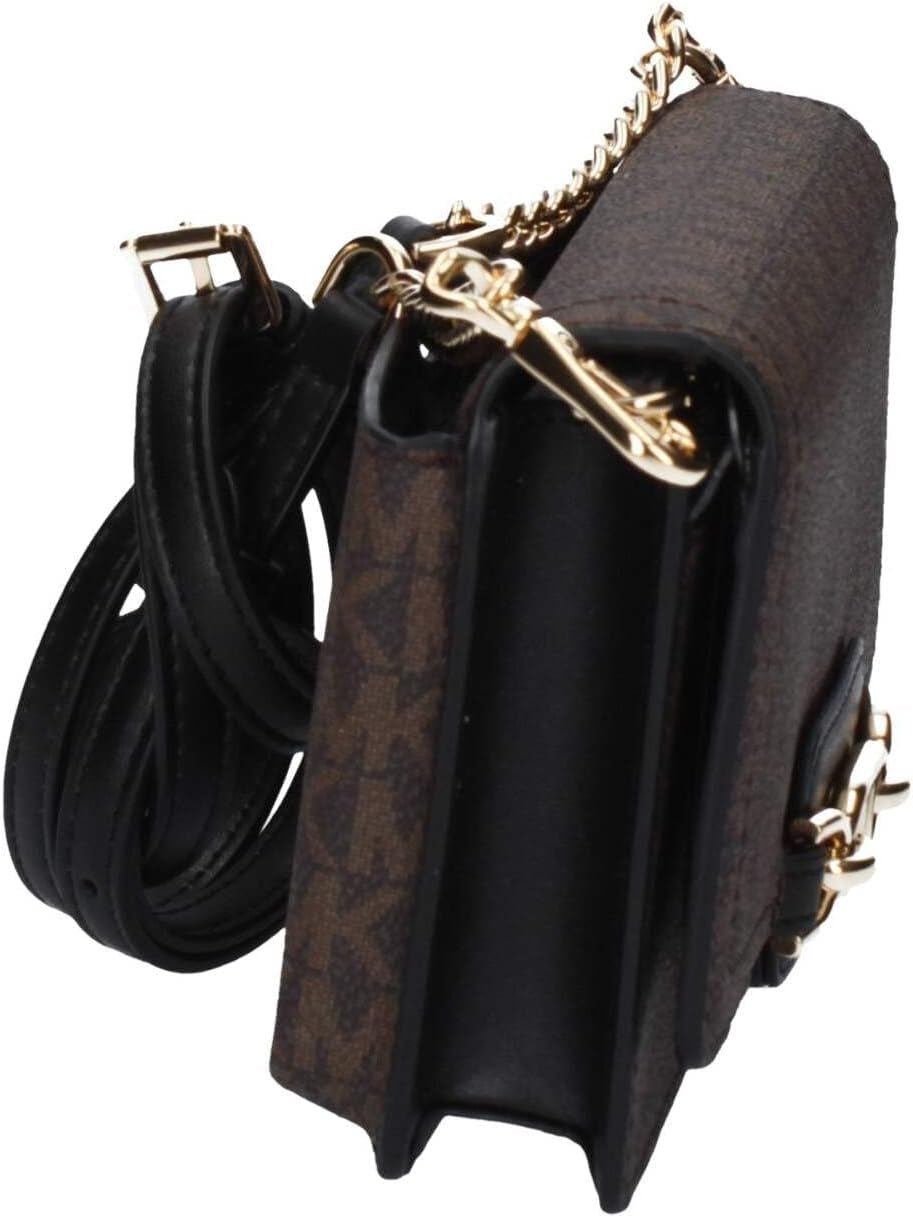 Torba damska Michael Kors Sm Phn CHN Xbody, brązowe/czarne torby damskie Naty Shop
