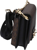 Torba damska Michael Kors Sm Phn CHN Xbody, brązowe/czarne torby damskie Naty Shop
