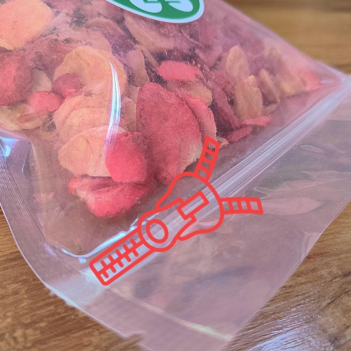 Mieszanka owoców liofilizowanych ErdBana XL 300g | Banany liofilizowane + truskawki liofilizowane Zestaw do degustacji owoców liofilizowanych | Mieszanka owoców liofilizowanych truskawkowo-bananowych | ZingyZoo Produkty odwodnione Naty Shop
