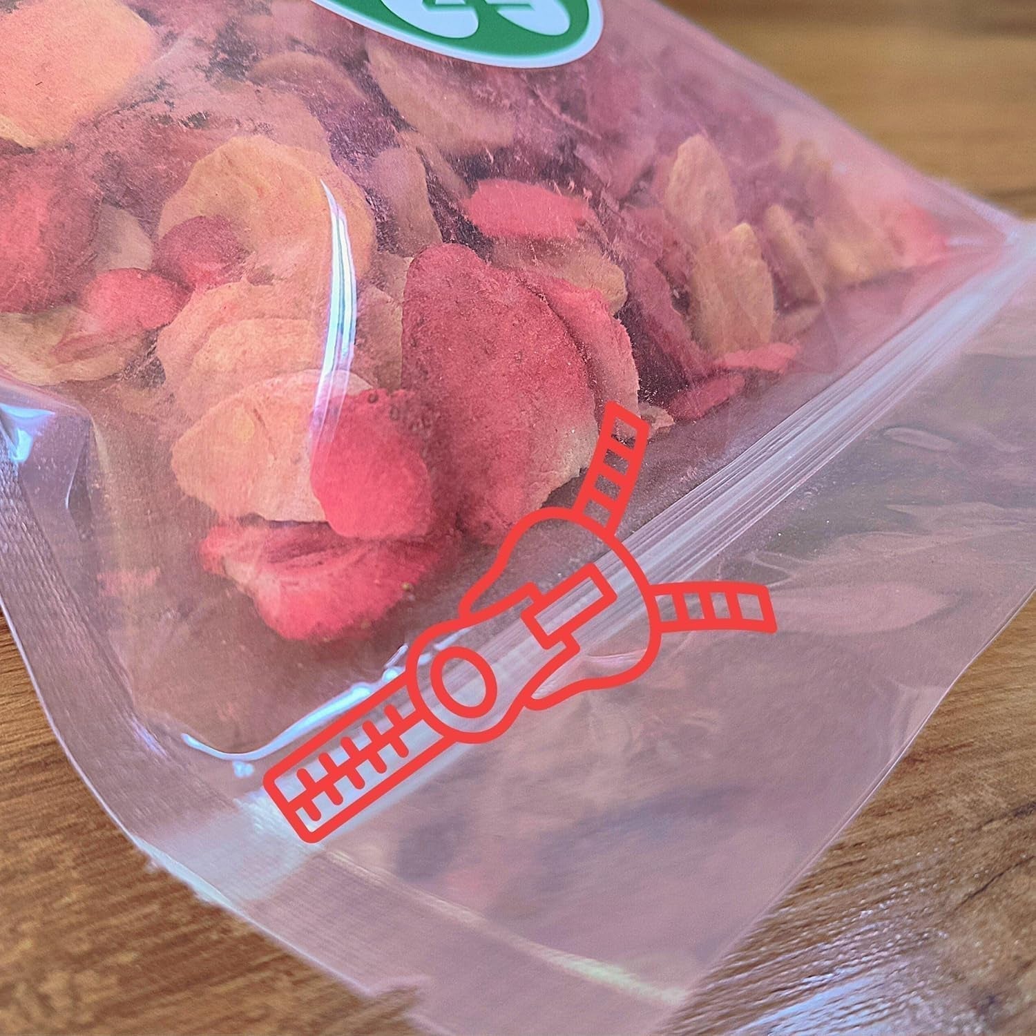 Mieszanka owoców liofilizowanych ErdBana XL 300g | Banany liofilizowane + truskawki liofilizowane Zestaw do degustacji owoców liofilizowanych | Mieszanka owoców liofilizowanych truskawkowo-bananowych | ZingyZoo Produkty odwodnione Naty Shop