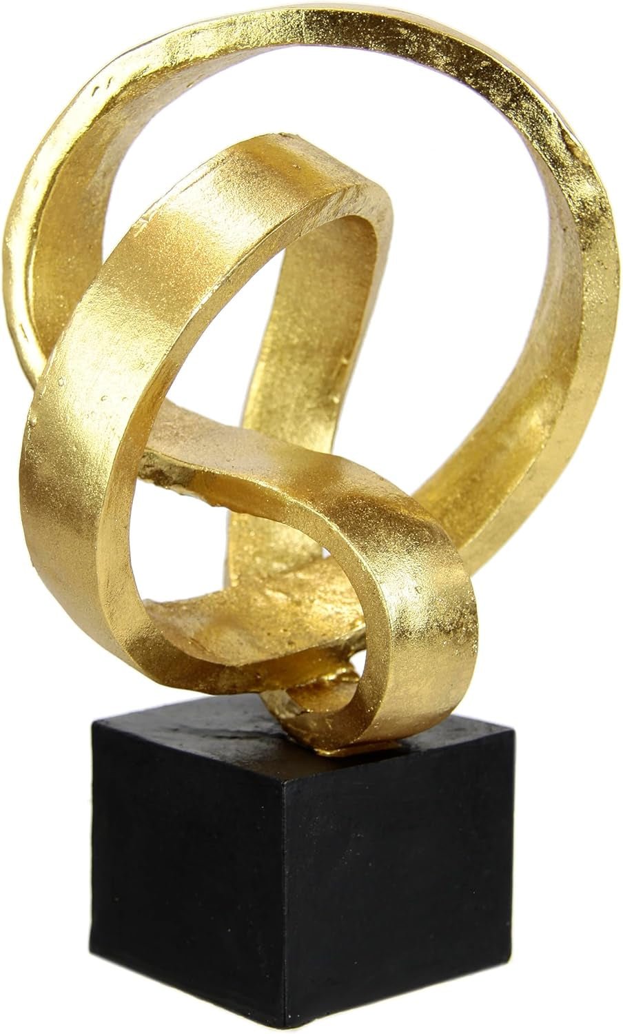 Modern Deco Rzeźba Ozdoby artystyczne Obraz 3D Statua Nowoczesna dekoracja Figury Sztuka abstrakcyjna Pomysł na prezent, srebrne statuetki i rzeźby Naty Shop Gold