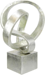 Modern Deco Rzeźba Ozdoby artystyczne Obraz 3D Statua Nowoczesna dekoracja Figury Sztuka abstrakcyjna Pomysł na prezent, srebrne statuetki i rzeźby Naty Shop srebrny