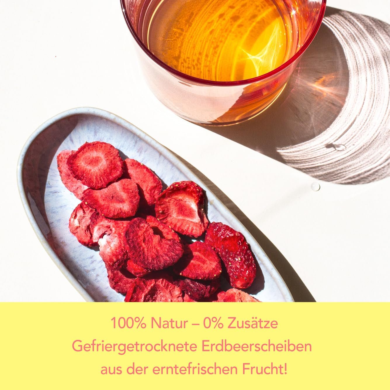 Chipsy liofilizowane mono - chipsy truskawkowe 300g ze 100% naturalnych truskawek - suszone owoce tropikalne - suszone owoce truskawek - przekąska do musli i deserów - chipsy truskawkowe Produkty suszone Naty Shop