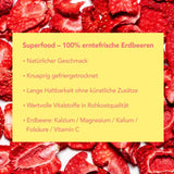 Chipsy liofilizowane mono - chipsy truskawkowe 300g ze 100% naturalnych truskawek - suszone owoce tropikalne - suszone owoce truskawek - przekąska do musli i deserów - chipsy truskawkowe Produkty suszone Naty Shop
