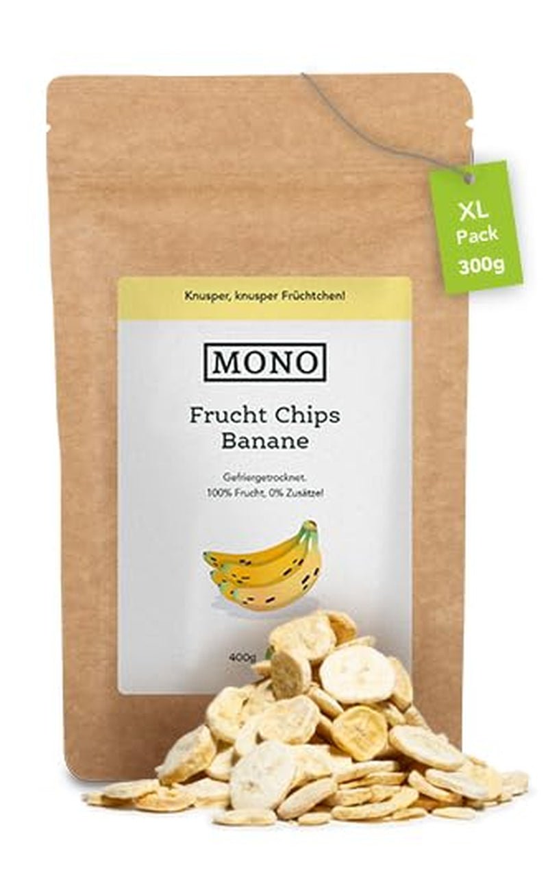 Chipsy liofilizowane mono - chipsy truskawkowe 300g ze 100% naturalnych truskawek - suszone owoce tropikalne - suszone owoce truskawek - przekąska do musli i deserów - chipsy truskawkowe Produkty suszone Naty Shop Banana
