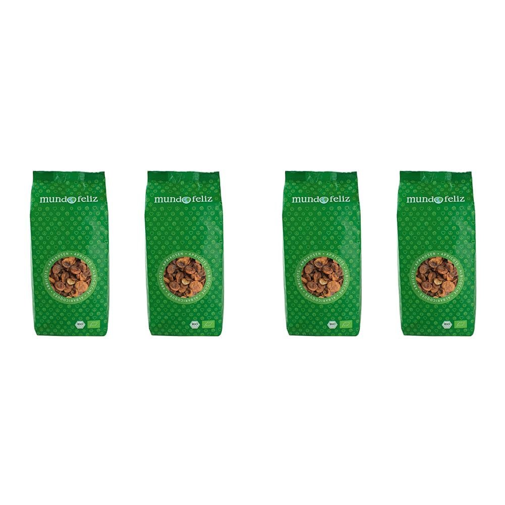 Mundo Feliz Organiczne suszone morele z pestkami 2 x 500 g Produkty suszone Mój sklep 500 g (4 sztuki w opakowaniu)