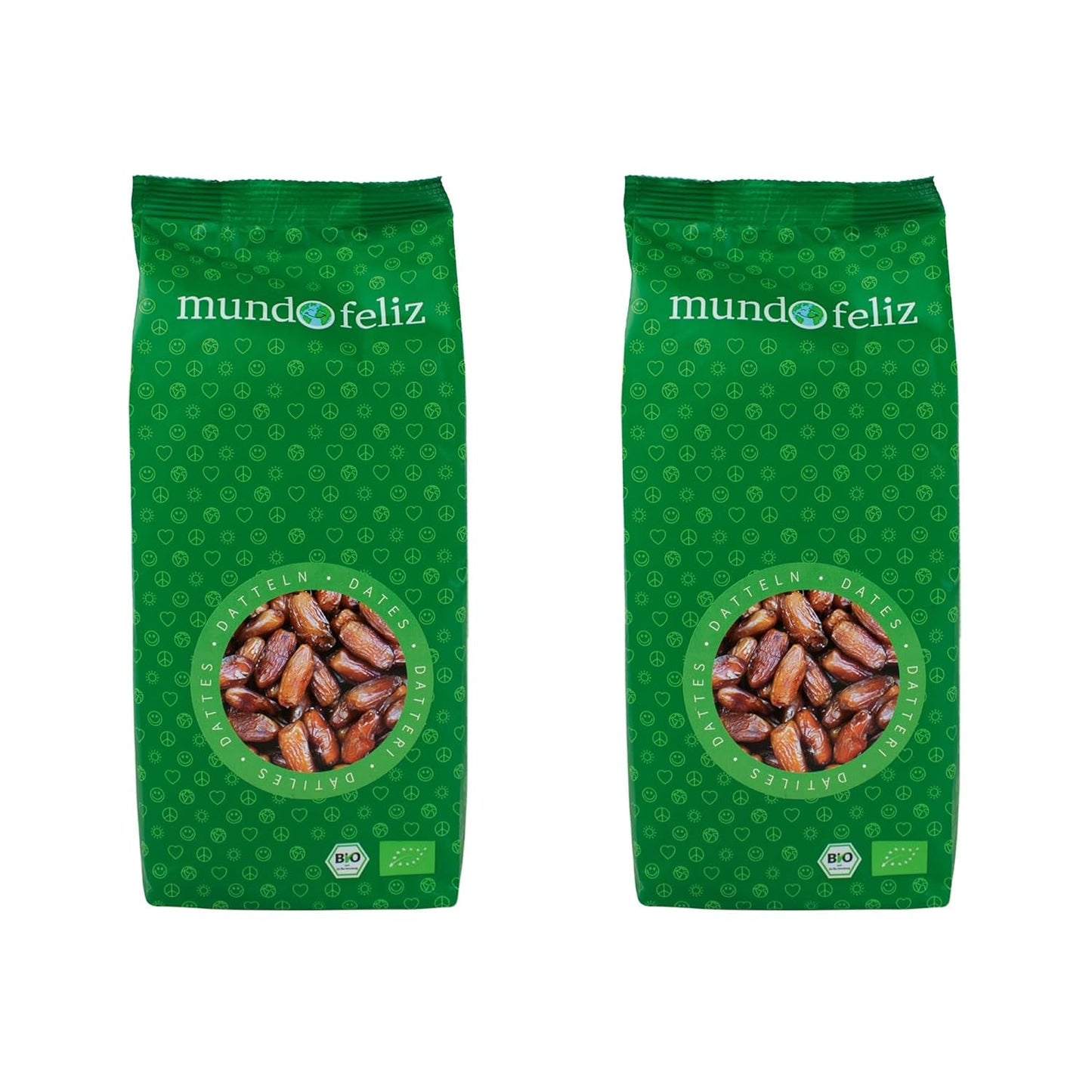 Mundo Feliz Organiczne suszone daktyle z pestkami 2 x 500 g Naty Shop Produkty suszone 500 g (opakowanie 2 szt.) Dane