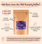 Jeżyny liofilizowane BRIX | Jeżyny naturalne, suszone 105 g | Nagroda Great Taste dla suszonych jagód | Bez GMO, bezglutenowe, wegańskie, z witaminami Naty Shop Produkty suszone