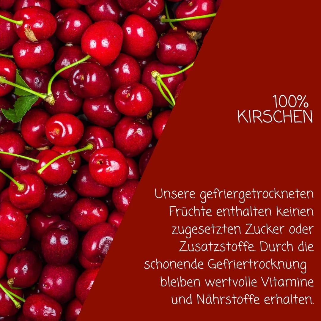 myfruits wiśnie gorzkie liofilizowane, 80g, bez dodatków, ze 100% wiśni, owoców liofilizowanych i suszonych Produkty odwodnione Naty Shop