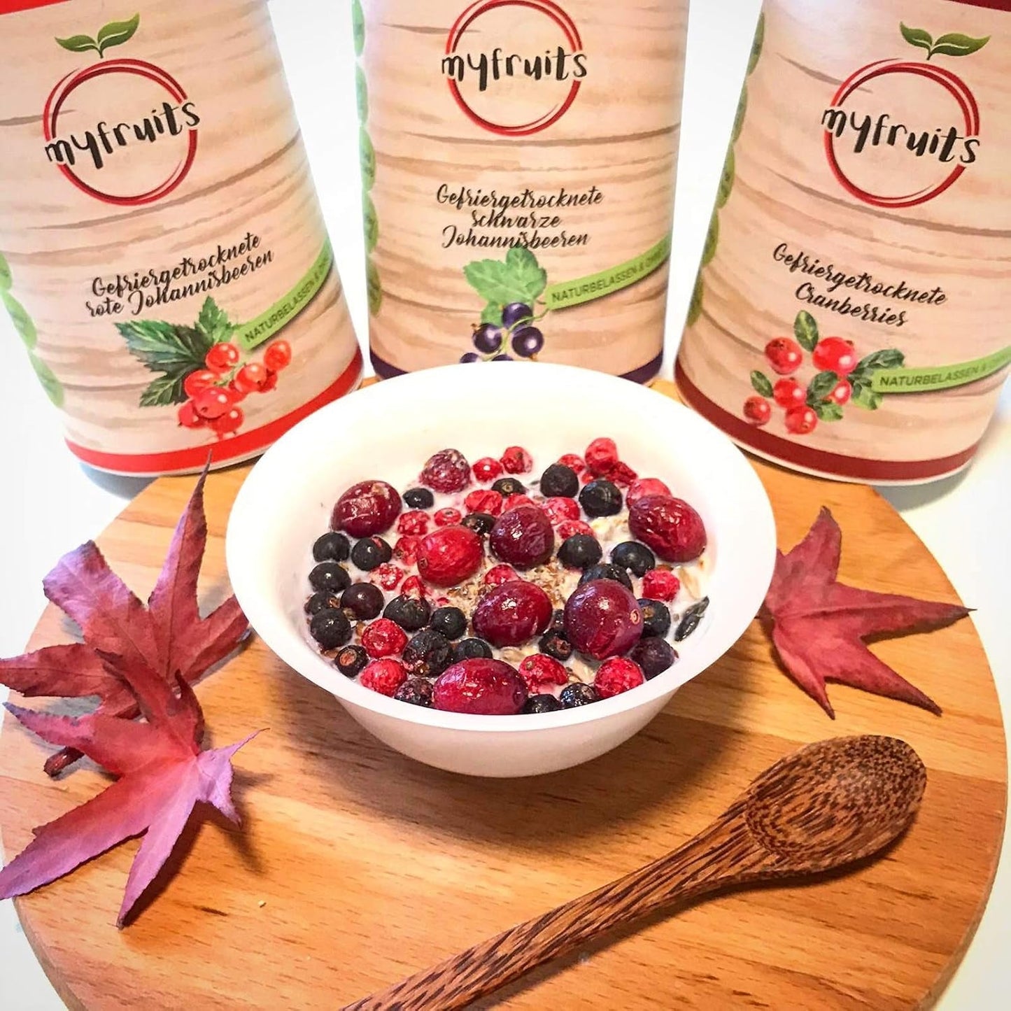 myfruits czarne porzeczki, owoce liofilizowane, 100g, bez dodatków, porzeczki czarne 100%, owoce liofilizowane i suszone do musli lub owsianki... Produkty odwodnione Naty Shop